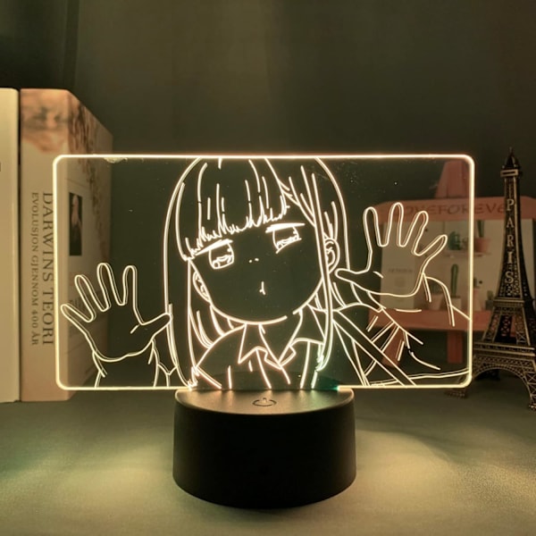 3D Optisk Illusions Nattlys Anime 3D Lampe Aharen San Aharen for Barnerom Dekorasjon Bursdagsgave 7 Farger PXJD