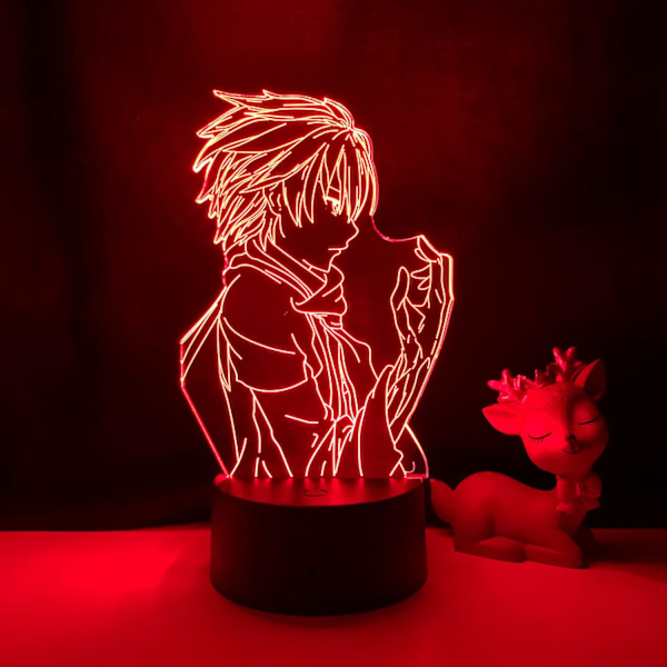 Guilty Crown 3D LED-lampe for soverom, dekorativ nattlampe, bursdagsgave, rombord, LED-lys, anime Guilty Crown