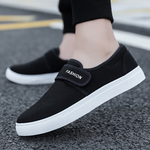 Sommer sko Plus Size Multi-farve All-match Herresko Low-top Sneakers Letvægts Herresko Casual Sko Black 40