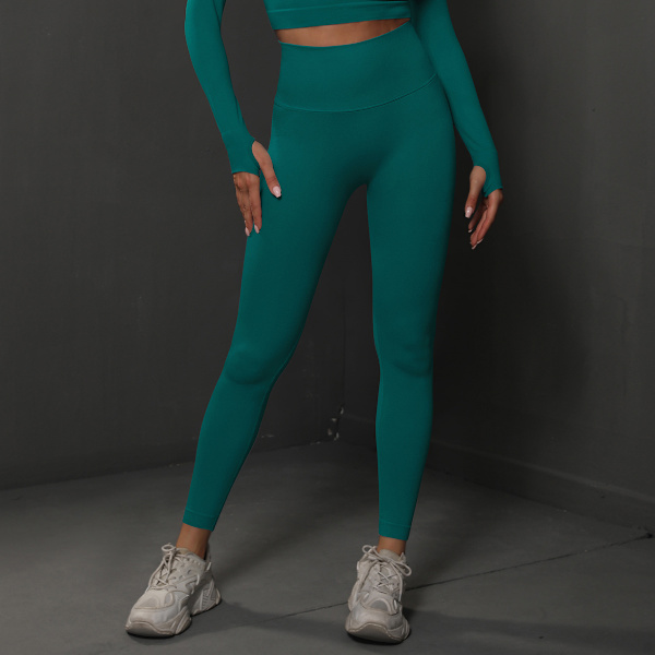 Rumpeformet treningstights for kvinner, Scrunch Butt Gym Seamless Booty Tight (L)