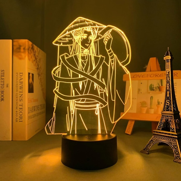 Anime LED-lampa Tian Guan Ci Fu Xie Lian för barns sovrumsdekoration födelsedagspresent skrivbordslampa Manga Heaven Official's Blessing