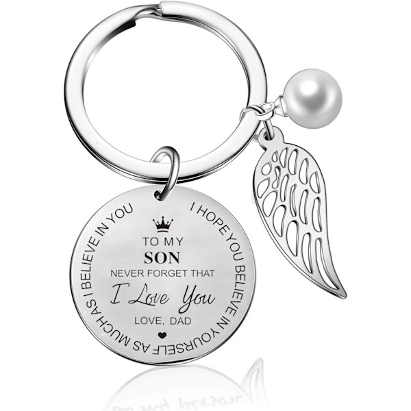 Till min dotter Nyckelring från pappa mamma Inspirerande present Glöm aldrig att jag älskar dig för alltid Födelsedagspresent Examensgåvor (Till min dotter från mamma