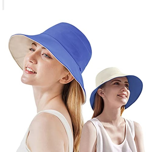 Reversible Sun Hat for Women, Silky Bucket Summer Hats Certified UPF 50+ UV Protection for Hiking, Garden\u2026