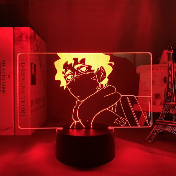 3D Illusionslampe Anime Kiyoomi Sakusa Akryl nattlys 7/16 fargeendring med fjernkontroll Barnerom dekor USB bordlampe Høytidsgave