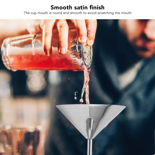Metallvinsglas i rostfritt stål, isolerat rödvinscocktailchampagneglas för hemmafest