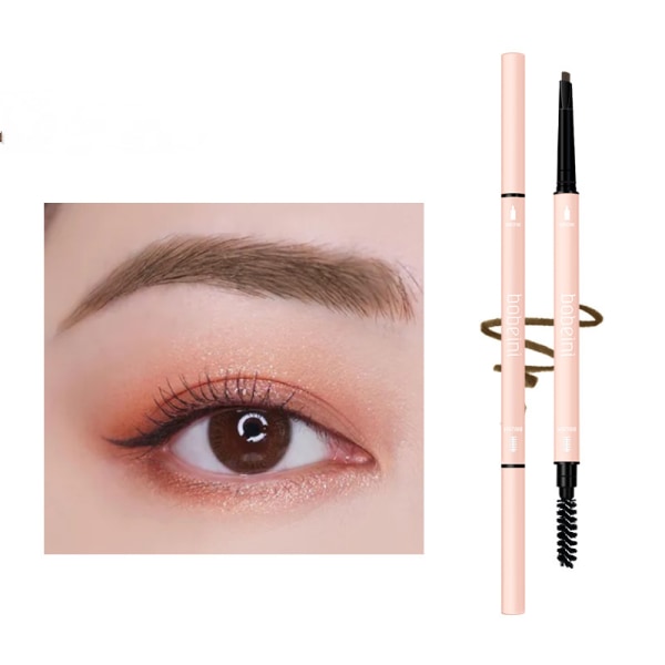 Perfekt vattentät ögonbrynspenna - Silkeslen ögonbrynsgelpenna & svettbeständig & indragbar design med lutande spets