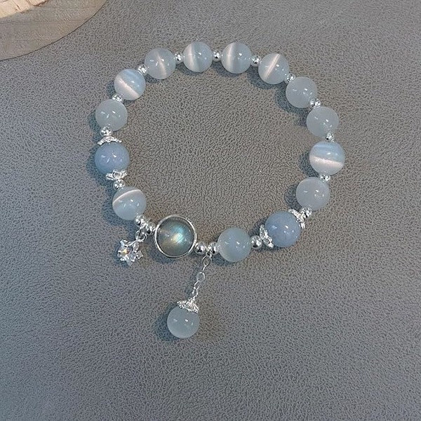 Månesteinsarmbånd Gløder i Mørket Armbånd Månesteins Smykker til Kvinder Krystal Armbånd Gløder i Mørket Smykker til Kvinder Trendy Gaver