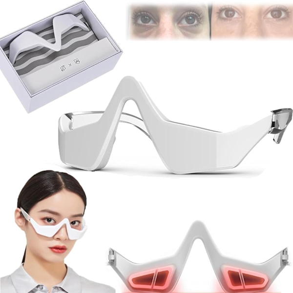 Rött ljus glasögon, RevitalEye Advanced Under-Eye Renewal Therapy, Microcurrent Eye Beauty Device, Minskar mörka ringar och rynkor vid källan