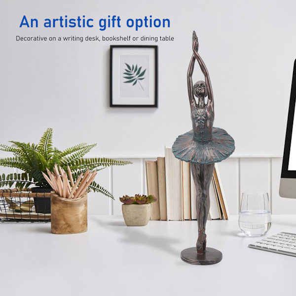 Ballerina flicka figurer harts balettdansare staty skulptur konst hantverk hem rum dekoration skrivbord bords prydnad