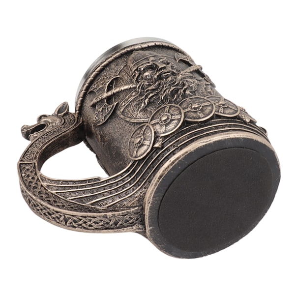 Viking Øl Krus Vintage Stor Kapacitet Rustfrit Stål Indlæg Krus Harpiks Proces Ornamenter til Øl Kaffe L