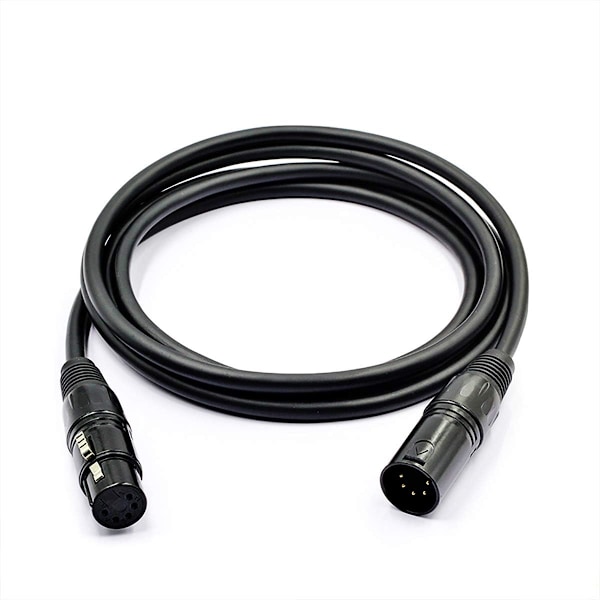 5 PIN XLR DMX-kabeladapter 10 fot, DMX512 5PIN XLR hann til hunn 5-PIN DMX-kabel