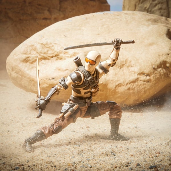 Klassificerad serie Desert Commando Snake Eyes, samlarobjekt G.I. Joe actionfigurer, 92, 6-tums actionfigurer för pojkar och flickor, med 9 tillbehör