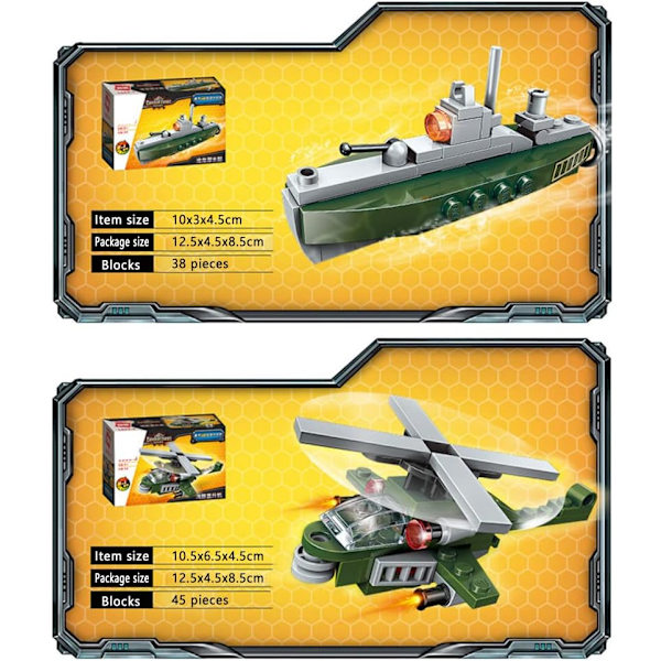 Militär Tank Byggsats, STEM Byggleksaker 361PCS Pansarfordon Byggstenar Leksaker, Beväpnad Bil Militärfordon Block Kit