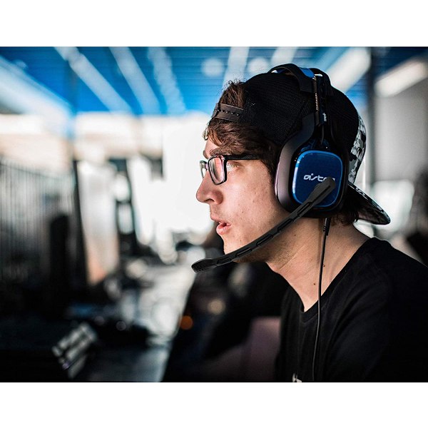För A40-mikrofon, mikrofonersättning för Astro A40 / A40 TR-spelheadset på PS5, PS4, Xbox One, PC, Mac, telefon, brusreducerande 3,5 mm silver