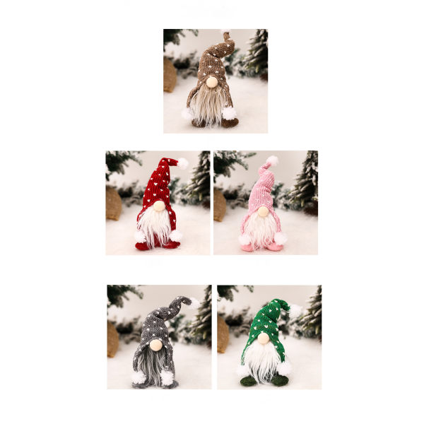 Joulu käsintehdyt Santa Gnome Pehmo-nukke Joulukoristeet Joulupukin tonttu- koristeet kotiin Juhlakoristeisiin - 5 kpl bddc | Fyndiq