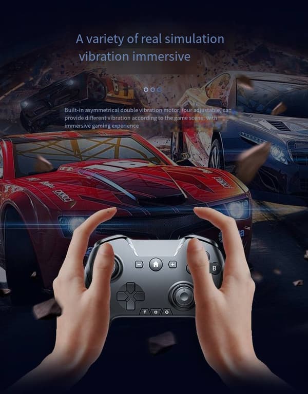 Til Nintendo Ns Switch Pro Håndtag Apple Computer Trådløs Bluetooth Mobiltelefon 2.4G Spilhåndtag Red