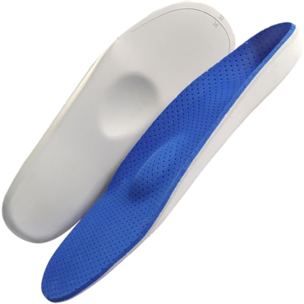 WJ 1 par skosulor med valvstöd för fotvård Massagesulor Tunga sportsulor Sula Absorptionssulor White blue 26.5x9.2cm