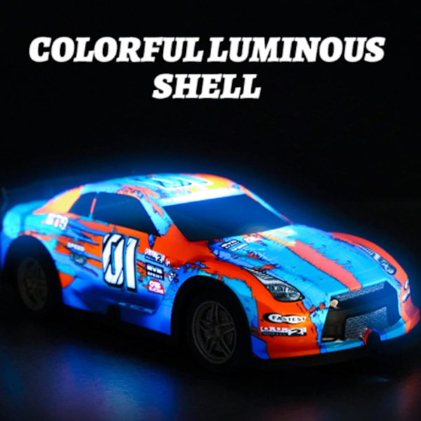 GoolRC RC-autot, 1:22 mittakaavan kaukosäädöllä toimiva auto, 4WD RC-drift-auto, 2,4 GHz sähköinen urheiluauto pojille ja tytöille (P220) Blue