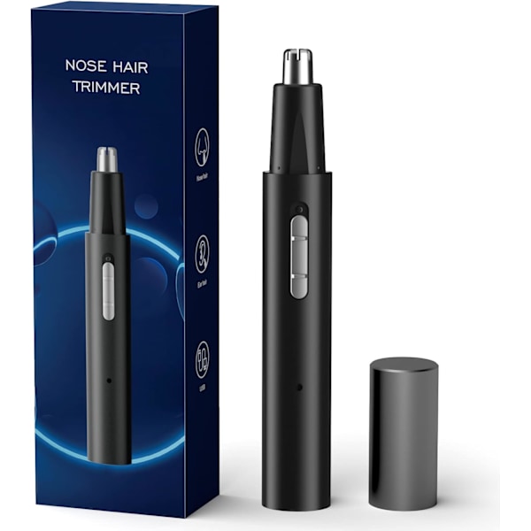 Ear and Nose Hair Trimmer for Women Men,2024 Rechargeable 2 in 1 Professional Painless Eyebrow & Facial Hair Trimmer with Powerful Motor and Dual-Ed