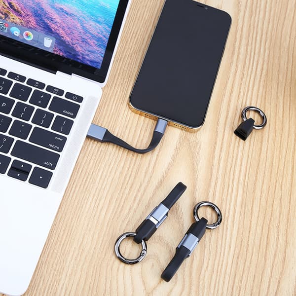 Levende kort iPhone Lightning-kabel, 5-tommers USB-lader synkroniserings- og ladekabel for menn og kvinner utendørs