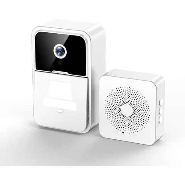 Video Doorbell (White lithium battery + 1080P + automatic capture cloud playback)