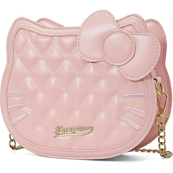 Söta Crossbody-väskor för Kvinnor, Liten Axelväska, Lädermyntplånbok med Blixtlås, Presenter till Hennes