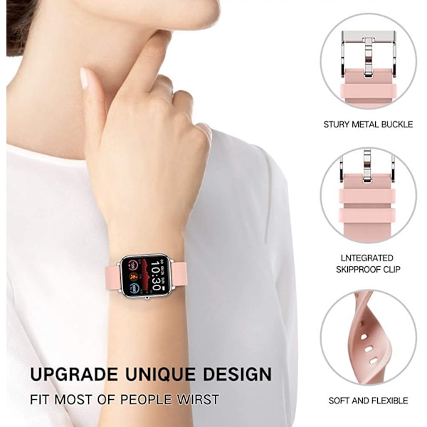 Älykellohihnat, 22 mm:n vaihdettavat säädettävät älykellohihnat Huawei Watch3/GT3 -urheilukelloon, pehmeä silikoniranneke, rannekorutarvike älypuhelimeen