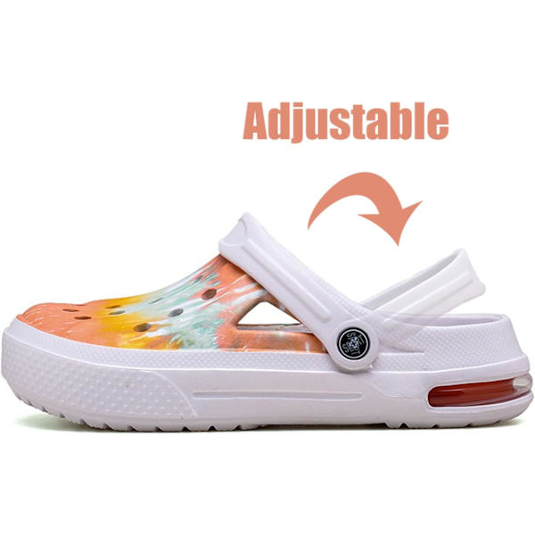 Kvindernes Have Clogs Sko Casual Slipper Strand Sandaler Anti-Slip Pool Vandsko Hjemmesko Sommer Fodtøj colour White 9.75inch 8 Women/6.5 Men