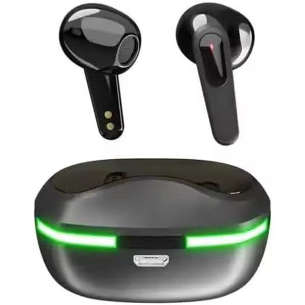 Trådløse Ørepropper Pro 60 Bluetooth 5.3 Hovedtelefoner med Berøringskontrol & Magnetisk Opladningsetui | Afspilning Besvar Opkald Stemmeassistent