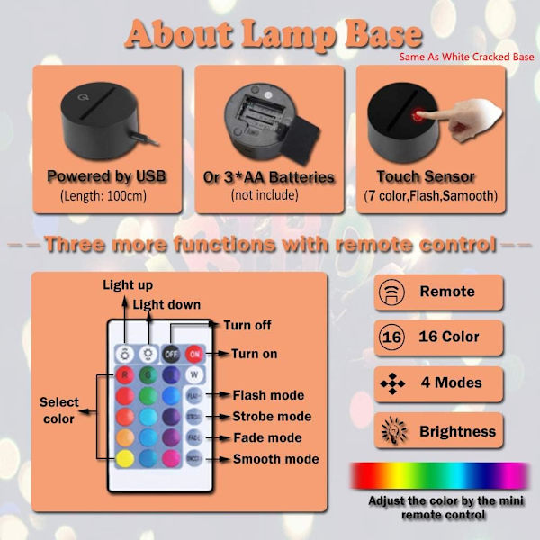 Uruzuo Glædelig Jul Træ Julemand 3D Illusion Natlys Legetøj Snemand Lampe, Skrivebord Julelys Fødselsdag Dekorationer Gaver Fest Værelse Dekoration