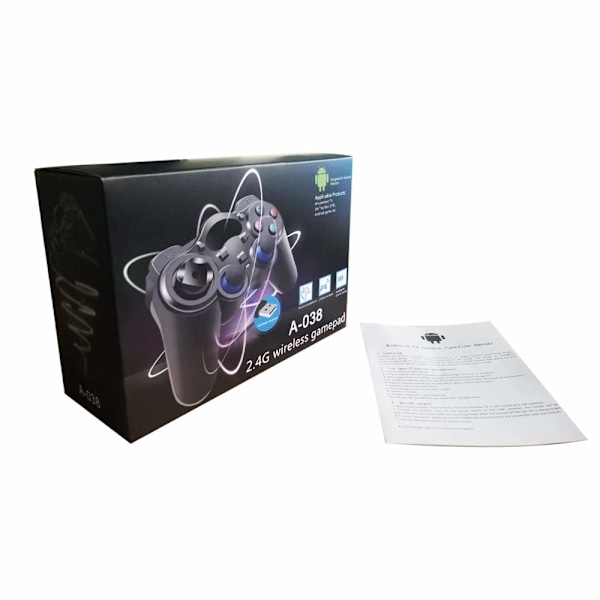 USB Langaton Peliohjain Pelinohjain PC/Kannettava Tietokoneelle (Windows XP/7/8/10) & PS3 & Android & Steam - [Musta] (musta)