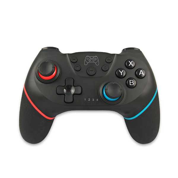 Switch-controller til Nintendo Switch, Switch Pro-controller til trådløs Switch-fjernbetjening med dobbelt vibration, Gyro-akse (rød+blå)