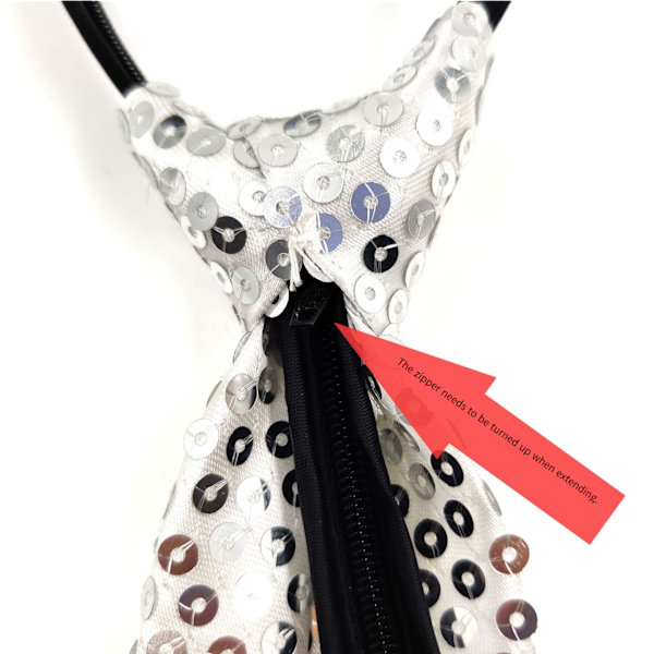 Herr Sequin Slips Självbunden Glans Smal Slips Mode Cosplay Festdräkt Slips, Lila
