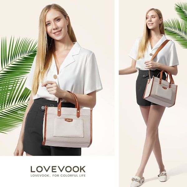 Frokostpose til kvinder på kontoret, let frokostpose til picnic, moderigtig til at matche, nude-aprikos, S Nude apricot Small