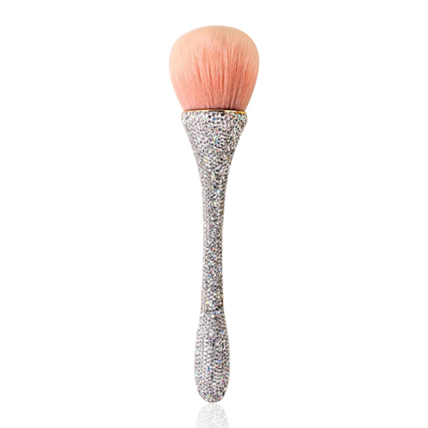 1 st Makeupborste för puder Blush Borste Superstora Ansiktsmakeupborstar Kabuki Borstar för Puder Kosmetisk Nagel Dammborste Lös Puderborste Makeup White Diamond