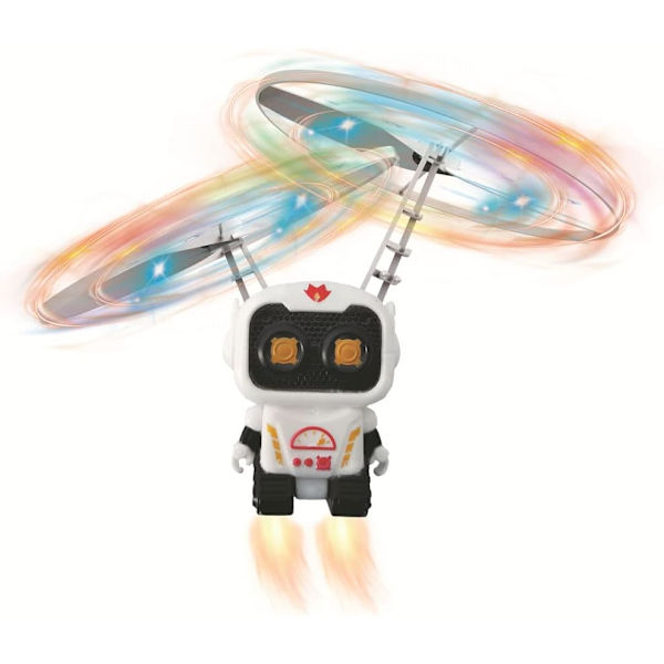 Induktionsflygande Flygplan Induktionslevitation Flygande Leksak med LED-Ljus Startar på Platsen Barnflygande Leksaker Presenter till Pojkar och Flickor