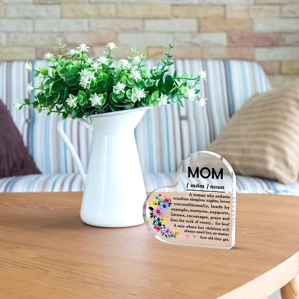 Mamma Presenter från Dotter Son Födelsedag Mors Dag Presenter till Mamma Bästa Mamma Någonsin Definition Dekorativa Skyltar & Plaketter