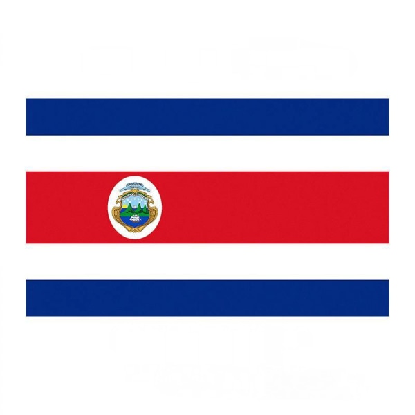 3 x 5 jalkaa Costa Rican lippu - Elävät värit ja haalistumattomuus - Kanvasyläosa ja kaksoisommel - Costa Rican tasavallan liput