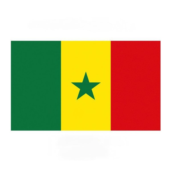 3x5 jalkaa Senegalin lippu - Elävät värit ja haalistumattomuus - Kanvasyläosa ja kaksoisommel - Senegalin liput polyesteri