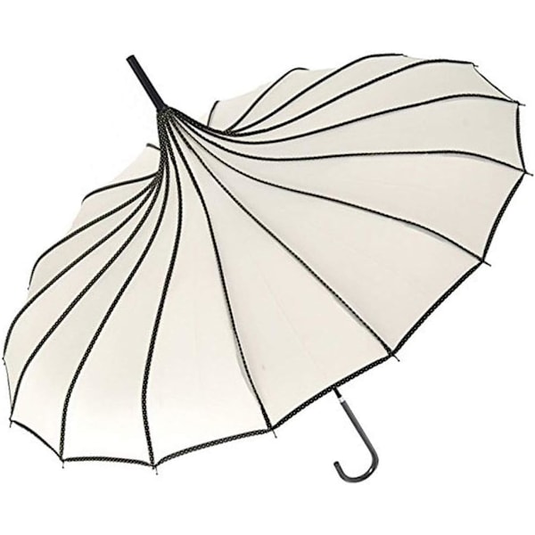 Pagoda Peak Old-fashioned Ingenuity Parasol (Elfenben) Ivory