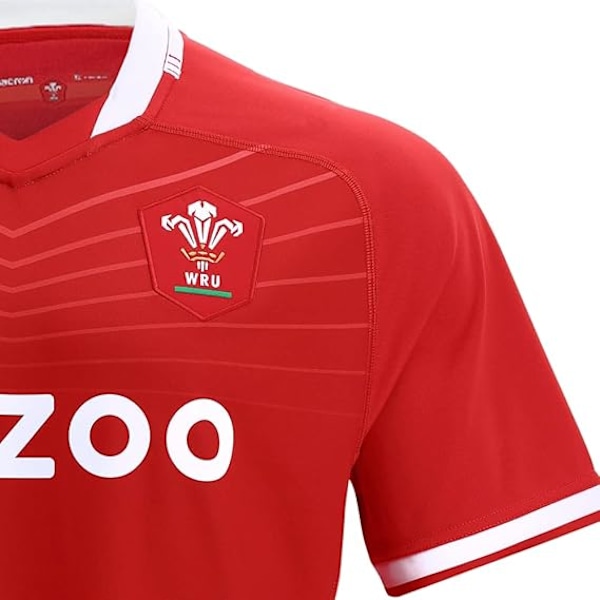 Herrar Welsh Rugby 2022/23 Hemma Replica Tröja Welsh Rugby 2021/22 Hemma Replica Tröja