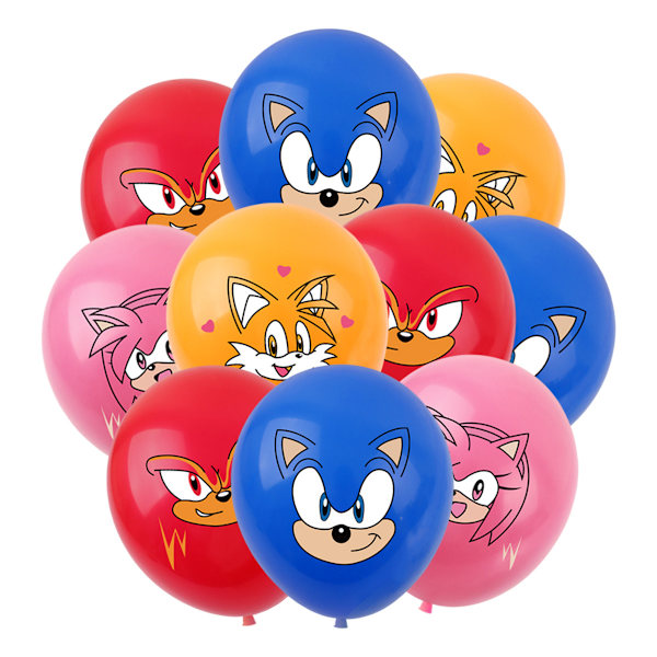 32 stk. 12 tommers ballonger bursdagsfestdekorasjoner Inkluderer 4 stiler trykt Ideell for barnas festdekorasjoner Tjenester (blå+rød+oransje+rosa)