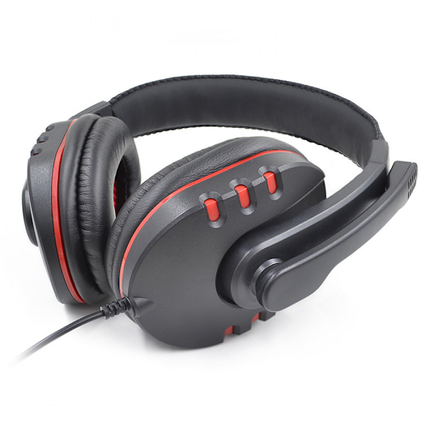 Trådbundet spelheadset för PC PS4 PS5 Xbox One hörlurar med brusreducerande mikrofon, bas, 3,5 mm bärbar dator headset, Nintendo Switch/ps