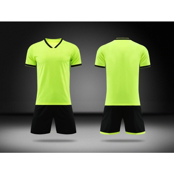 Jalkapallopaita setti: urheilutreeni puku, poikien jalkapallopaita uniformu, räätälöity aikuisten puku, numero, nimi, logo, sponsori Green 5XS