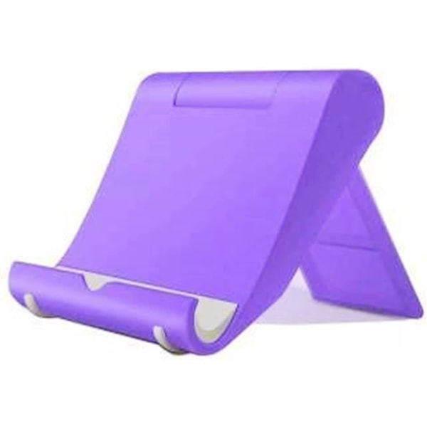 Mobiltelefonhållare för skrivbord, hopfällbar mobiltelefonhållare mobiltelefonhållare multivinkel universell justerbar surfplatta hållare Purple