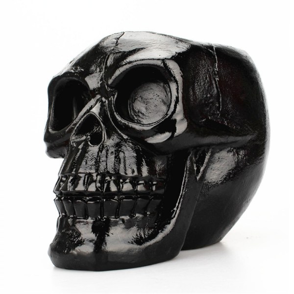 Black Skull Pen & Pencil Holder Skeleton Key Holder Makeup Brush Holder flower pot Home Office Desk Supplies