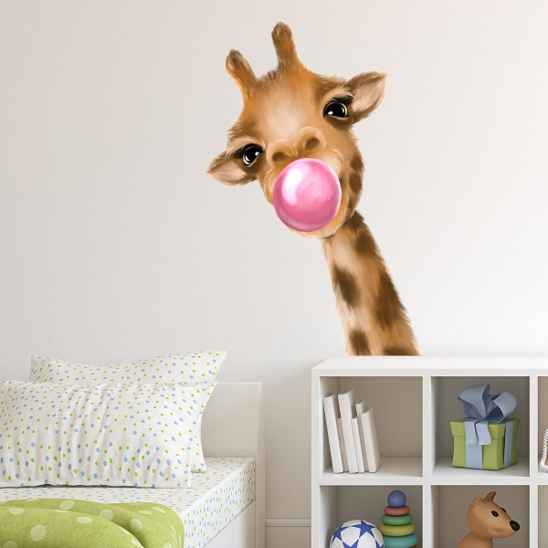 Giraffe väggdekaler Dekaler Peel and Stick Avtagbara för barnrum sovrum Vardagsrum Konst väggmålningar dekorationer