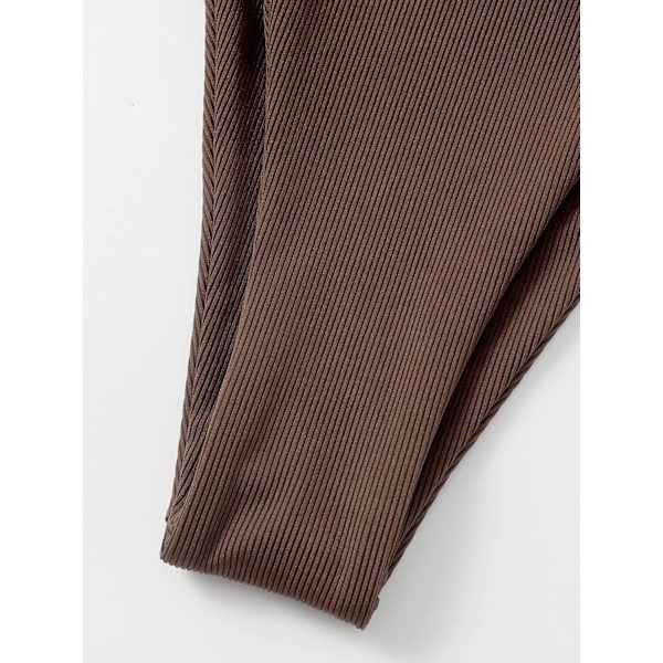 WJSM Dame Halter Binde Side Trekant Bikini Sæt Høj Skæring 2 Del Bikini Badetøj Brown1 XL