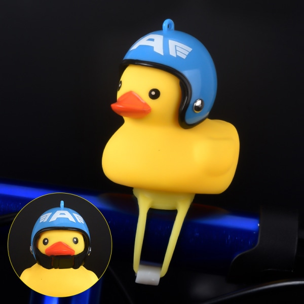 Wind breaking Duck Road Bicycle Bell Little Duck Yellow Duck Helmet Children Riding with Helmet Horn Light