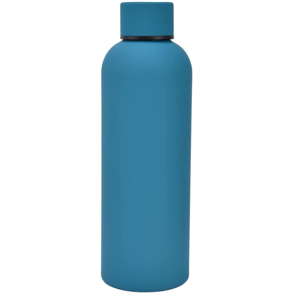 Vakum yalıtımlı su şişesi, 500 ml paslanmaz çelik termos şişesi, sızdırmaz, taşınabilir, çift duvarlı, dış mekanlar için spor şişesi (kireç)